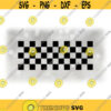 CarAutomotive Clipart Car Racing Stripes Rectangle Checkered Pattern with Black Checker Squares Only Digital Download SVG PNG Design 725