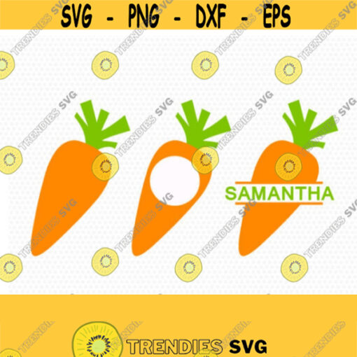 Carrot SVG carrot monogram svg Carrot Split Monogram Carrot Clipart CriCut Files frame Cricut download svg jpg png dxf Silhouette cameo Design 550