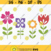 Cartoon Flowers SVG Files for cricut Flower Vector Images Clipart Floral Swag SVG Image Eps Png Dxf Rose Stencil Clip Art Wedding svg Design 653