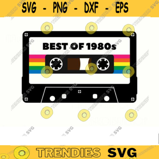 Cassette Tape 80s SVG SVG File for Cricut cassette tape svg music svg cassette tape cassette svg vintage cassette for music lover Design 132 copy