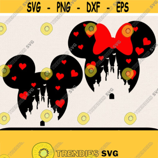 Castle Head Svg Disney Castle Svg Minnie Head Svg Mickey Head Svg Svg For Cricut Castle Svg Silhouette Castle Svg Valentines Day Svg Design 346