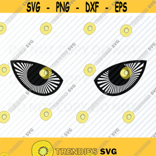 Cat Eyes SVG Files Clipart Clip Art Silhouette Vector Images Cutting Files SVG Image For Cricut Kitten Eyes Eps Png Dxf Kitty Cat eyes Design 745