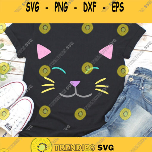 Cat Face SVG Cat Svg Cat shirt Svg Cute Cat Svg Halloween Cat SVG Cat Cut File Svg Files for Cricut Sublimation Designs