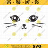 Cat Face SVG DXF Cat Eyes svg dxf File for Cricut and Silhouette Cute Cat Face svg Cat Face Silhouette svg dxf Cut File Clipart Clip Art copy