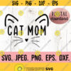 Cat Mom SVG Cat Mom Digital Download Cricut Cut File Silhouette Cat Mama Design Cat Lover Svg Cat Lady Clipart Fur Mama Cute Design 133