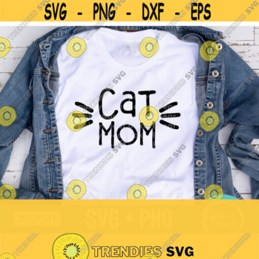 Cat Mom Svg Cute Cat Svg Cat Shirt Svg Cat Lover Svg Cat Bowl Svg Whiskers Svg Cat Png Cut File Commercial Use Design 446