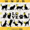 Cat SVG Cat SVG Bundle Cat Silhouette Cat Cut File Cat Clipart Cat Cricut Cat Vector Cat Lover Svg Love Cat Svg Animals Svg Design 2982