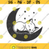 Cat on the moon svg cat svg cat mom svg png dxf Cutting files Cricut Funny Cute svg designs print for t shirt Design 517