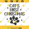 Cats first christmas svg cat svg christmas svg cat mom svg png dxf Cutting files Cricut Funny Cute svg designs print for t shirt quote svg Design 324