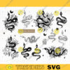 Celestial snake SVG bundle Floral snake SVG files for cricut Boho Snake PNG clipart Witchy serpent svg Celestial clip art