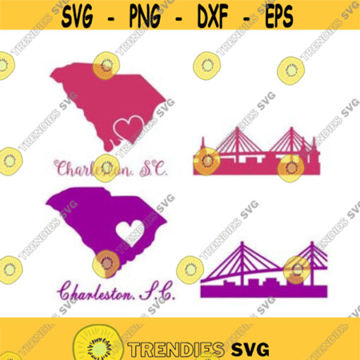 Charleston Sc Cuttable Design SVG PNG DXF eps Designs Cameo File Silhouette Design 155