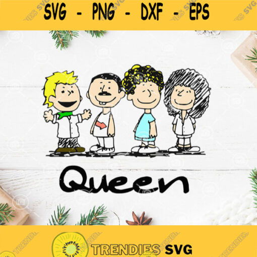 Charlie Brown Queen Band Svg Queen Band Music Svg Charlie Brown Snoopy Svg
