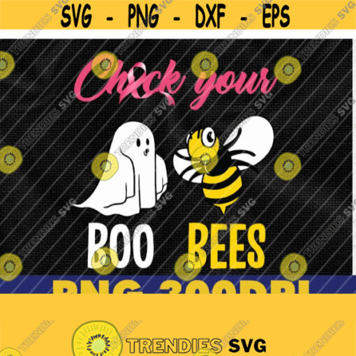 Check Your Boo Bees Ribbon Support png Breast Cancer png Halloween png Boo Bees png Breast Cancer png Halloween Boo png Design 287