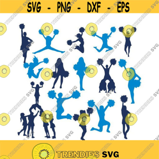 Cheer Cheerleading Cuttable Design SVG PNG DXF eps Designs Cameo File Silhouette Design 422