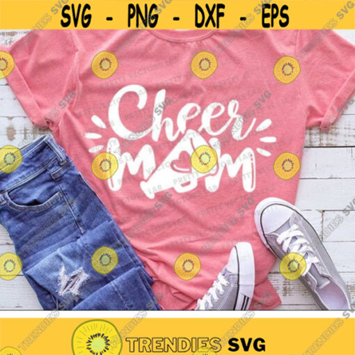 Cheer Mom Svg Cheerleader Svg Mama Quote Cut Files Megaphone Sports Svg Cheer Svg Dxf Eps Png Mom Shirt Design Silhouette Cricut Design 2259 .jpg