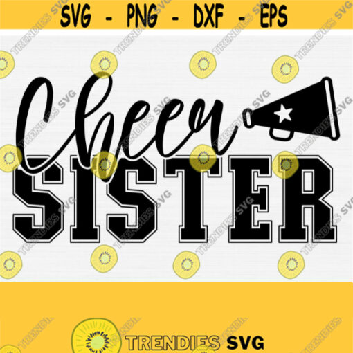 Cheer Sister Svg Cheer Leader SvgCheerleading Svg Cheer Coach SvgFootball Svg Cricut Cut FileFootball Vector Clipart Silhouette File Design 1220