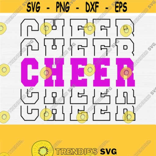 Cheer Svg Cut File Cheer Svg For Shirt Vector Design Cheerleader Svg Cheer Word Svg Cheerleading Svg Print Cut File Commercial Use Design 121