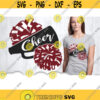 Cheer Svg Files For Cricut Cheerleader Svg Megaphone Svg Pom Poms Svg Cut Files Cheer Clipart Iron On Transfer Customizable Svg .jpg
