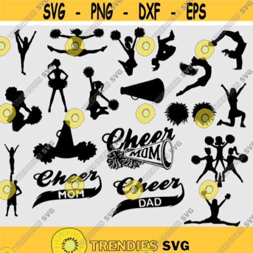 Cheerleader SVG Megaphone SVG Cheer SVG Cheer Clip Art Svg Files For Cricut Silhouette Cut Files Megaphone Cut Files .jpg