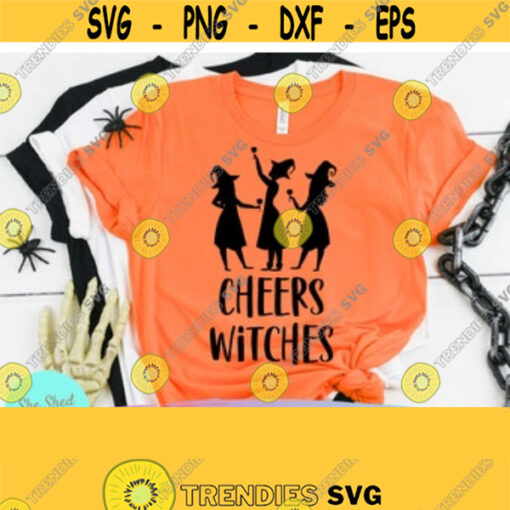 Cheers Witches Halloween SVG Alcohol svg Funny Drinking svg Funny Mom svg Mom Squad svg Witch tshirt Witchy shirt Funny Quote svg Design 130