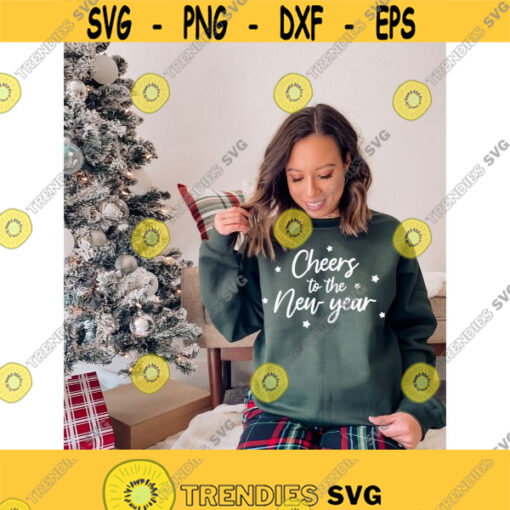 Cheers to the New Year Shirt svg New Years Shirt 2022 new year Party Shirt Merry christmas svg Christmas shirt svg png dxf cut file Design 439