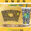 Cheetah Leopard print Starbucks Cup SVG Cheetah Leopard SVG Venti cold Cup full Wrap Png Dxf Eps Svg for Cricut other e cutters Design 124