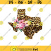 Cheetah and Floral Texas Clipart sublimation designs downloads State of Texas PNG Texas home Cheetah state Leopard PNG.