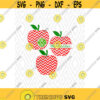Chevron Apple Monogram Cuttable Design in SVG DXF PNG Ai Pdf Eps Design 140