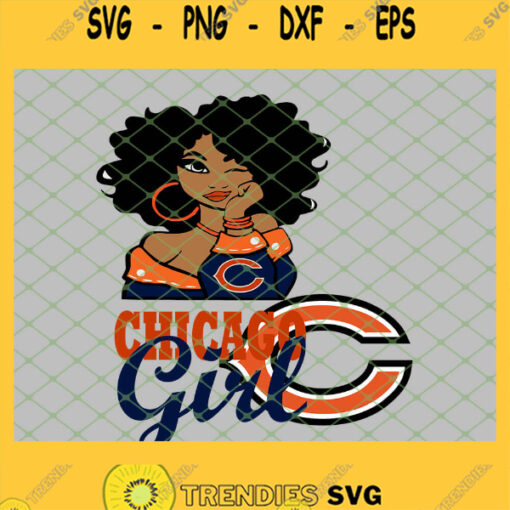 Chicago Bears Girl SVG PNG DXF EPS 1