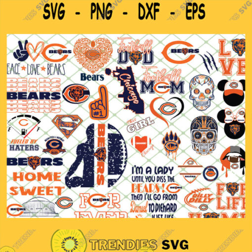 Chicago Bears NFL SVG Bundle 1