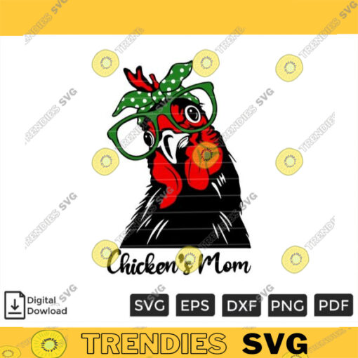 Chickens Mom SVG PNG Custom File Printable File for Cricut Silhouette