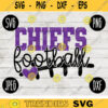 Chiefs Football SVG Team Spirit Heart Sport png jpeg dxf Commercial Use Vinyl Cut File Mom Dad Fall School Pride Cheerleader Mom 2559