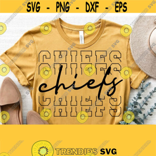 Chiefs Svg Chiefs Team Spirit Svg Cut File High School Team Mascot Logo Svg Files for Cricut Cut Silhouette FileVector Download Design 1404