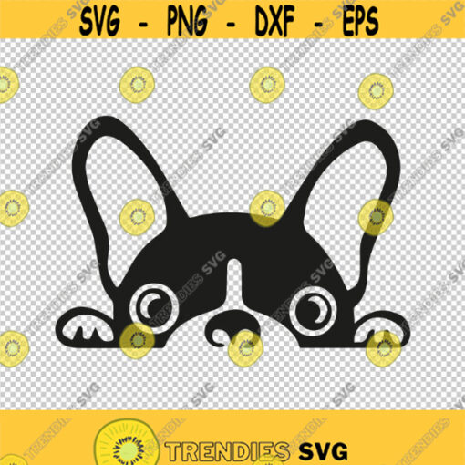 Chihuahua Dog Peeking Peek A Boo SVG PNG EPS File For Cricut Silhouette Cut Files Vector Digital File