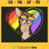 Chihuahua Rainbow Heart Gay Pride Lgbt Dog Lover SVG PNG DXF EPS 1