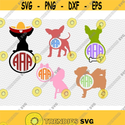 Chihuahua svg dog mom svg dog svg chihuahua clipart Love my chihuahua svg monogram svg iron on clipart SVG DXf eps png pdf Design 559