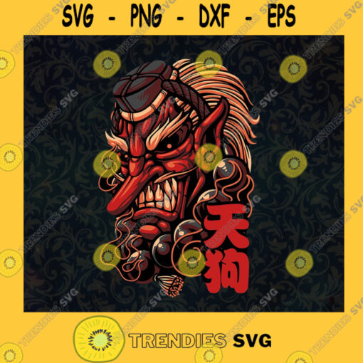China Monster Svg Japanese Devil Svg Red Demon Svg Enemy of Gautama Buddha Svg