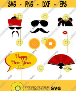 Chinese New Years Photo Prop Cuttable Design Svg Png Dxf Eps Designs Cameo File Silhouette Design 1473