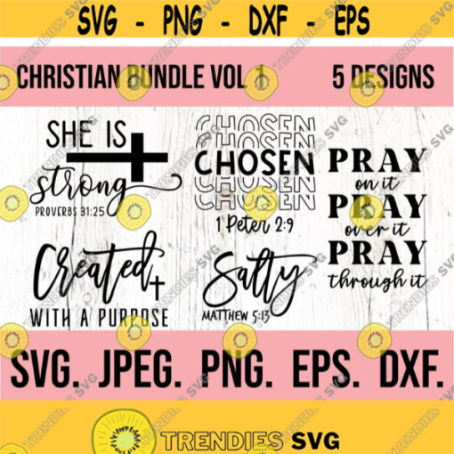 Christian Bundle SVG Instant Download Cricut File Worthy Christian svg Religious Scripture svg Jesus Faith svg Bible Verse Design 878