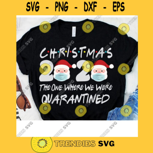 Christmas 2020 Quarantine SVG Digital Cut File Svg Jpg Png Eps Dxf Cricut DesignChristmas 2020 Quarantine Santa Face Wearing Mask