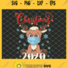 Christmas 2020 Ugly Reindeer Quarantine Wearing Mask SVG PNG DXF EPS Cricut 1