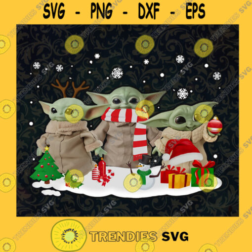 Christmas Baby Yoda PNG Mandalorian Svg Baby Yoda Baby Yoda The Child Christmas PNG