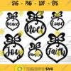 Christmas Bauble SVG Merry Christmas SVG Christmas Svg Xmas Svg Noel Svg Peace Svg Joy Svg Faith Svg Family Svg Love Svg cut files
