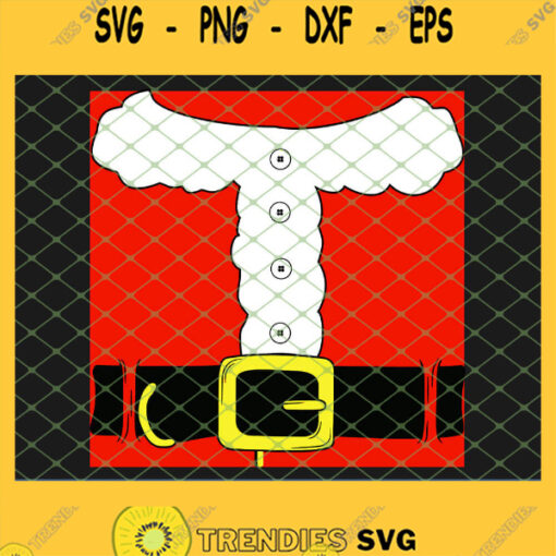 Christmas Costume Santa Suit SVG PNG DXF EPS 1