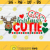 Christmas Cutie. Cutie svg. Christmas cutie svg. Reindeer svg. Girl reindeer svg. Christmas svg. Little girl Christmas shirt design. Design 1456