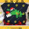 Christmas Dinosaur Svg Triceratops Svg Santa Dino Svg Kids Holiday Svg Dxf Eps Png Funny Xmas Cut Files Baby Svg Silhouette Cricut Design 1685 .jpg