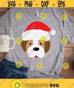 Christmas Dog svg, Christmas svg, Labrador svg, Retriever svg, dxf, eps, Santa Hat svg, Animal svg, Cut file, Cricut, Silhouette, Shirt, DIY Design -414