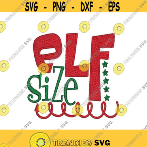 Christmas Elf Size Design Monogram Machine Embroidery INSTANT DOWNLOAD pes dst Design 885