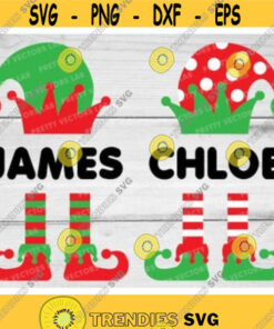 Christmas Elf Svg, Kids Christmas Svg, Elf Boy &038; Girl Svg, Elf Monogram Svg, Funny Elf Clipart, Xmas Svg, Dxf, Eps, Png, Silhouette, Cricut Design -229