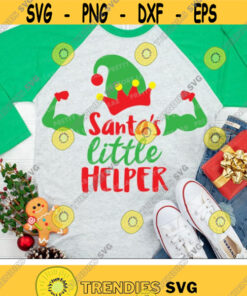 Christmas Elf Svg, Santa's Little Helper Svg, Cute Elf Clipart, Baby Svg Dxf Eps Png, Kids Shirt Design, Funny Quote Svg, Silhouette, Cricut Design -3111